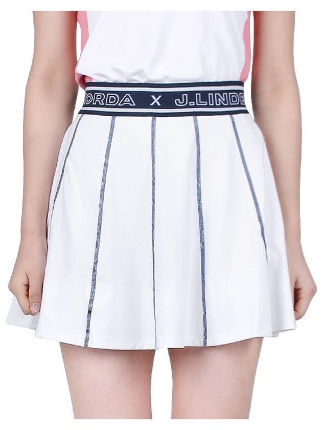 Women's NK x JL Golf Skirt White - J.LINDEBERG - BALAAN 3