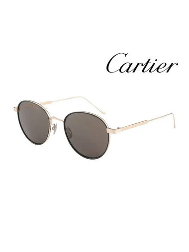 Sunglasses CT0250S 005 Round Titanium Men Women - CARTIER - BALAAN 1