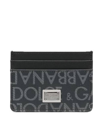 Dolce & Gabbana Jacquard Card Holder With Logo - DOLCE&GABBANA - BALAAN 1