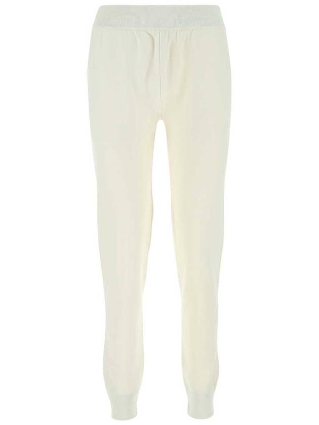 WHITE Ivory stretch wool blend joggers 704915VKN30 9028 - BOTTEGA VENETA - BALAAN 2