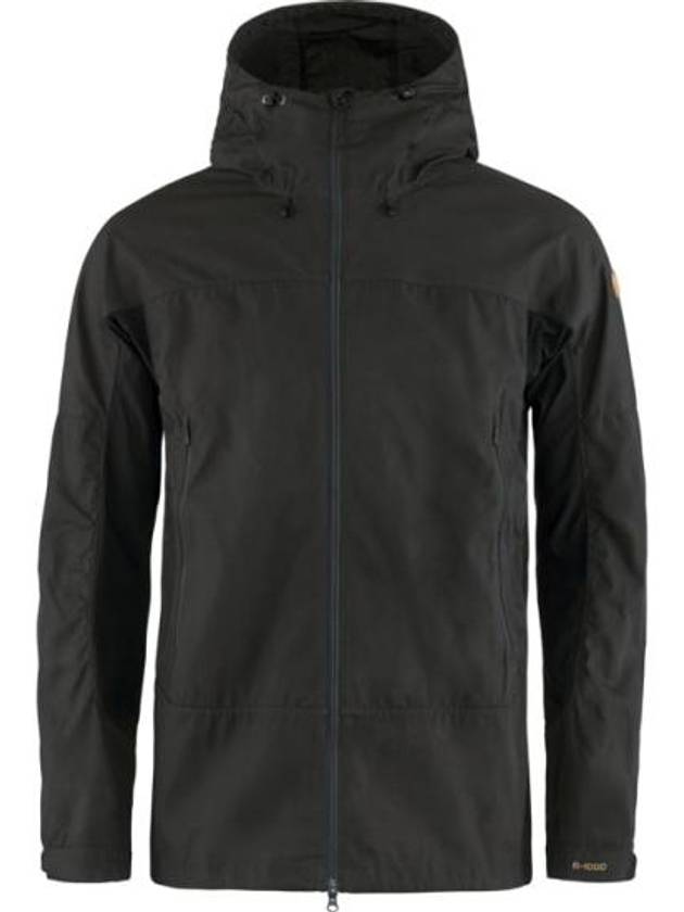 Abisko Lite Trekking Hooded Jacket Black - FJALL RAVEN - BALAAN 1