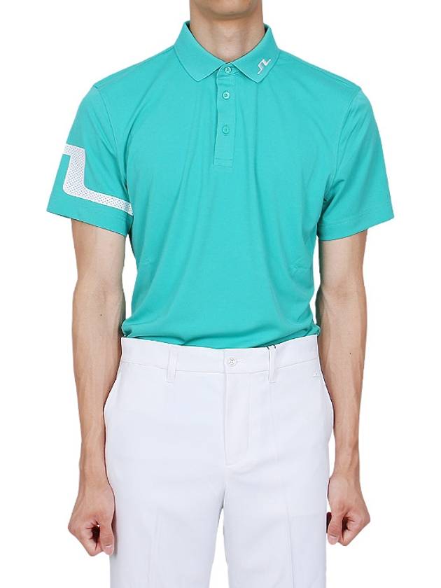 Golf Wear Heath Men s Collar Short Sleeve T Shirt GMJT09778 M158 - J.LINDEBERG - BALAAN 3