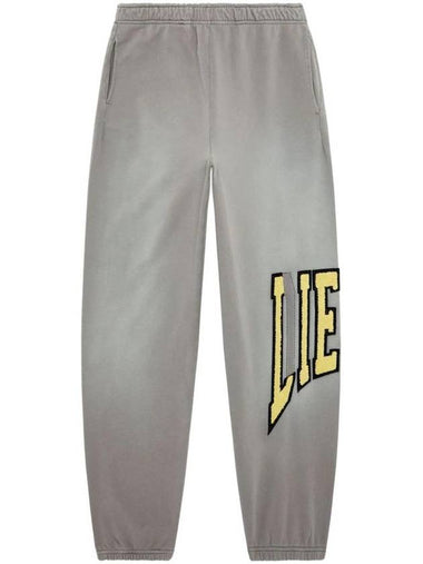 P Marchi College Lies Patches Track Pants Grey - DIESEL - BALAAN 1