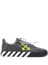 Vulc Leather Low-Top Sneakers Dark Grey - OFF WHITE - BALAAN 1