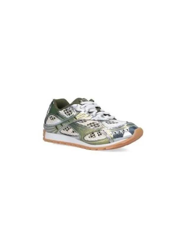 Orbit Mesh Rubber Low Top Sneakers Green - BOTTEGA VENETA - BALAAN 3