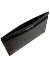 Card Holder in Triomphe Canvas and Calfskin Black - CELINE - BALAAN 6