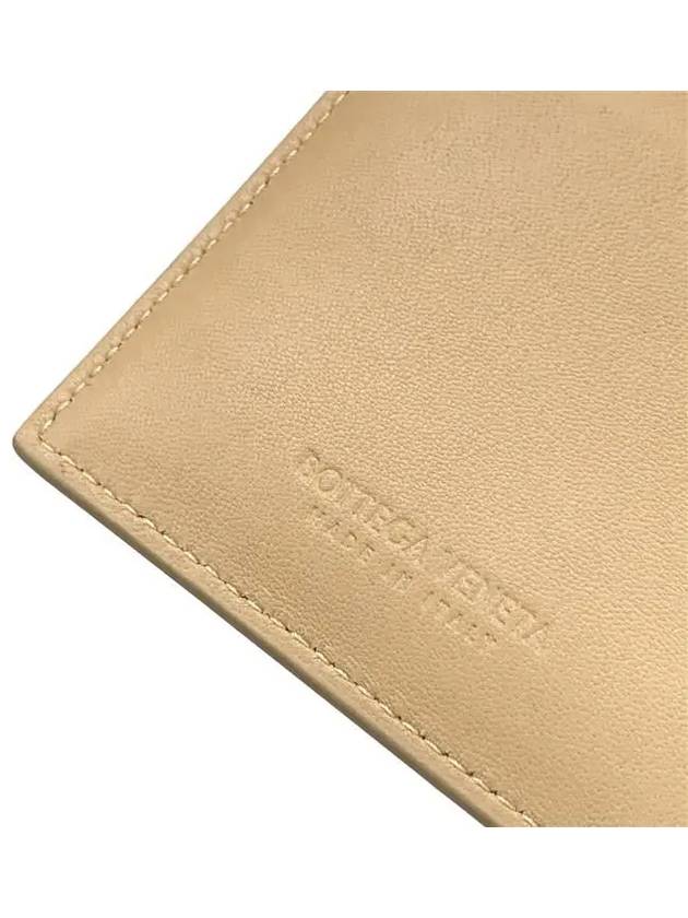 Intrecciato Leather Card Wallet Porridge - BOTTEGA VENETA - BALAAN 6