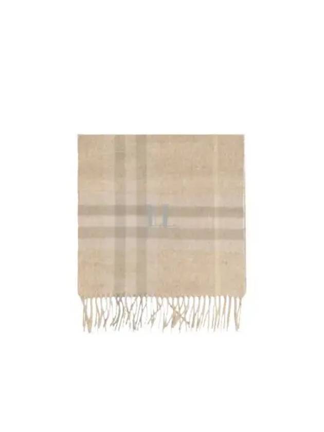 Check Cashmere Scarf Beige - BURBERRY - BALAAN 2