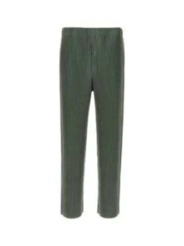 Homme Pliss Issey Miyake Straight Pants HP48JF119 63 MOSS GREEN - ISSEY MIYAKE - BALAAN 2