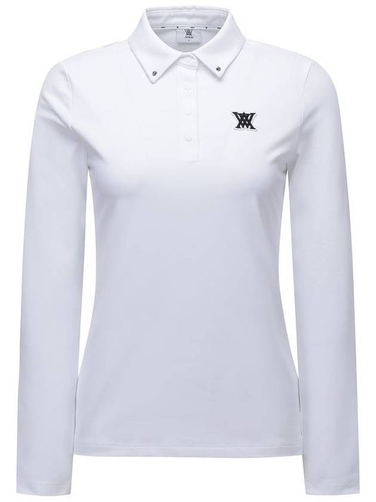 Official WOMEN SIGNATURE LOGO LONG T SHIRT WH - ANEWGOLF - BALAAN 1