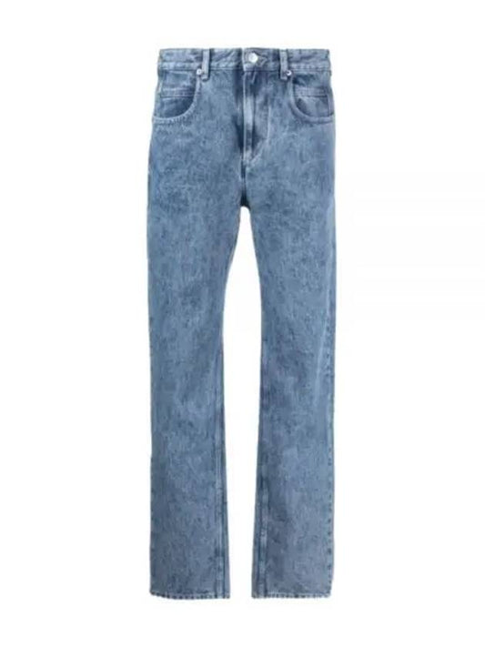 Etoile Women's Vendelia High Waist Straight Jeans Blue - ISABEL MARANT - BALAAN 2