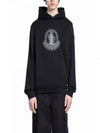 Logo Motif Hoodie Black - MONCLER - BALAAN 2