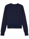 Baby Fox Patch Regular Cardigan Blue - MAISON KITSUNE - BALAAN 3