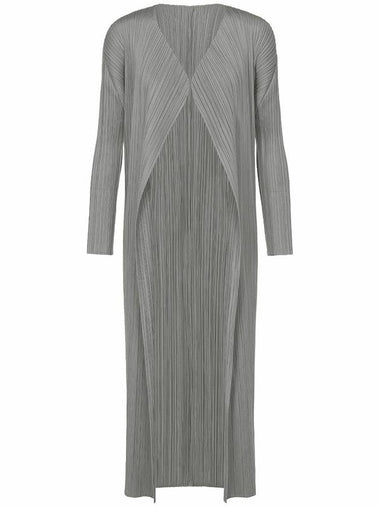 Pleated please basic long cardigan - ISSEY MIYAKE - BALAAN 1