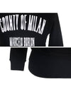 2075 1001 CAPURA crew neck black sweatshirt - MARCELO BURLON - BALAAN 6