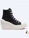 Chuck 70 De Luxe Wedge High Top Sneaker Black - CONVERSE - BALAAN 2