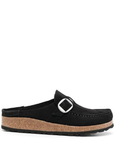 Closed Toe Suede Mule Black - BIRKENSTOCK - BALAAN 1