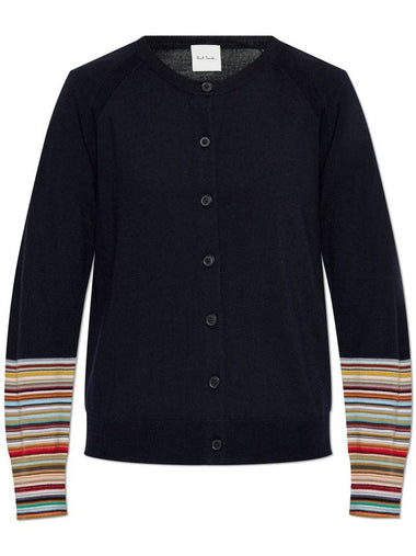 Paul Smith Button-up Cardigan, Women's, Navy Blue - PAUL SMITH - BALAAN 1