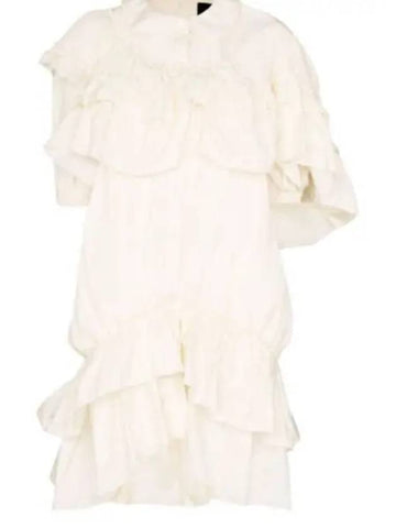 Ruffle collar one piece cream 50870469 - SIMONE ROCHA - BALAAN 1