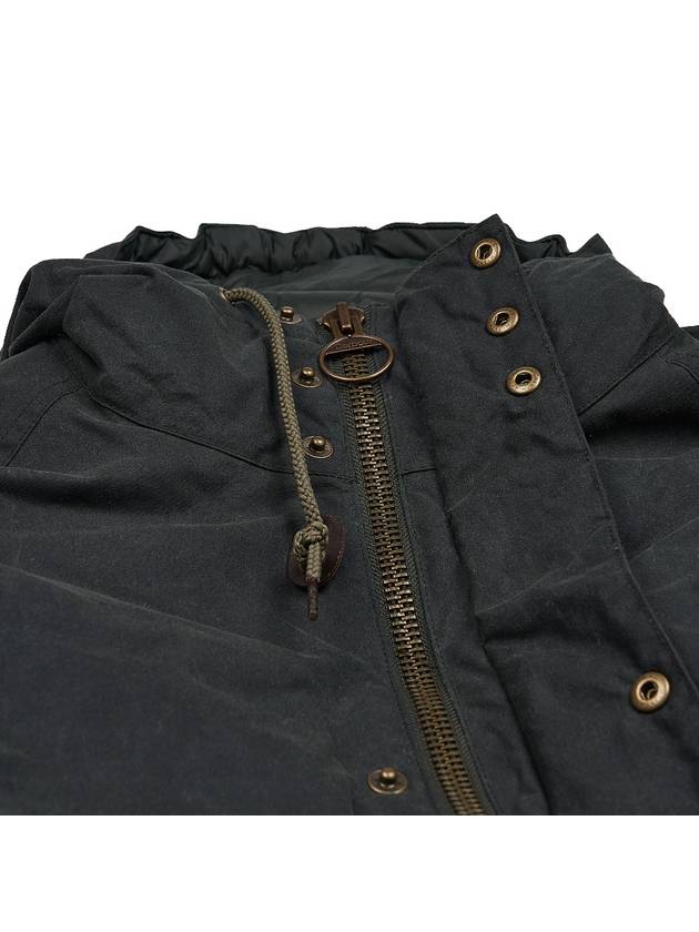 Hooded Beaufort Wax Jacket Sage - BARBOUR - BALAAN 9