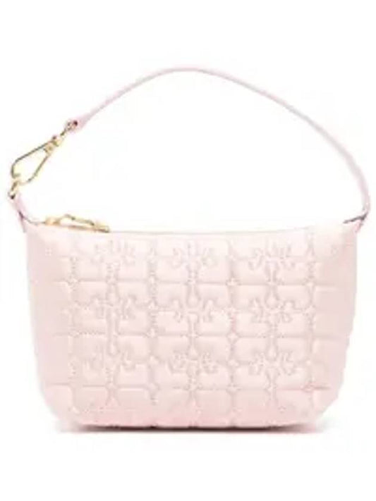 Butterfly Small Satin Shoulder Bag Pink - GANNI - BALAAN 1