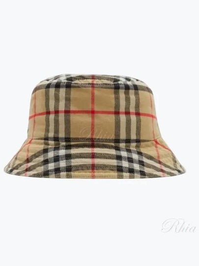 Check Cotton Bucket Hat Beige - BURBERRY - BALAAN 2