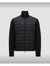 Padded wool cardigan black - MONCLER - BALAAN 2