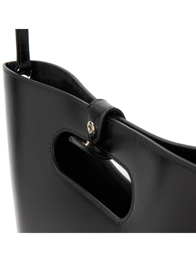 Folded Logo Calfskin Tote Bag Black - ALAIA - BALAAN 10