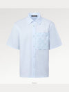 1AFQZV Flocked Short Sleeved Cotton Shirt - LOUIS VUITTON - BALAAN 4