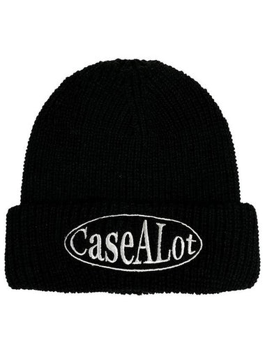 Circle Logo Beanie Black - CASEALOT - BALAAN 1