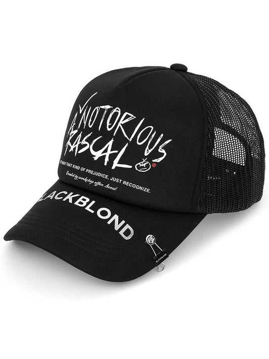 BBD Rascal Trucker Mesh Cap Dark Ver Black - BLACKBLOND - BALAAN 1