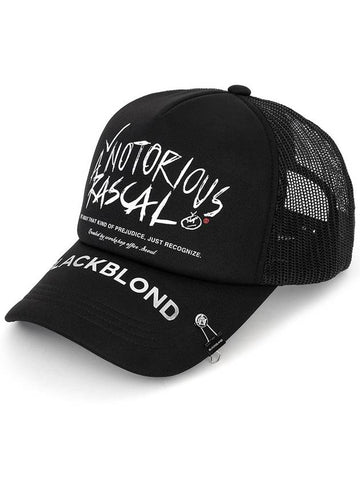 BBD Rascal Trucker Mesh Cap Dark Ver Black - BLACKBLOND - BALAAN 1