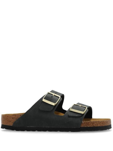 Birkenstock Arizona Thyme, Oiled Leather Shoes - BIRKENSTOCK - BALAAN 1