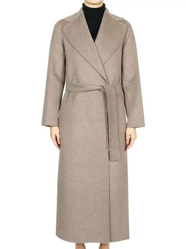 Poldo Virgin Wool Single Coat Brown - MAX MARA - BALAAN 3