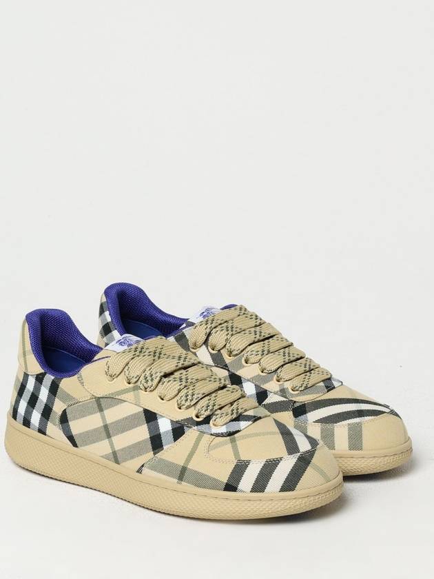 Check Low Top Sneakers Beige - BURBERRY - BALAAN 3