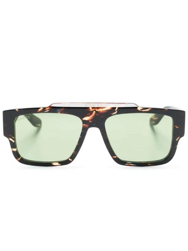 tortoiseshell effect square frame sunglasses GG1460S - GUCCI - BALAAN 1