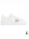 Pure Star Glitter Silver Low Top Sneakers White - GOLDEN GOOSE - BALAAN 2