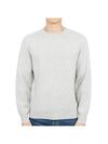 Men's Crew Neck Classic Wool Knit Top Grey - THEORY - BALAAN 1