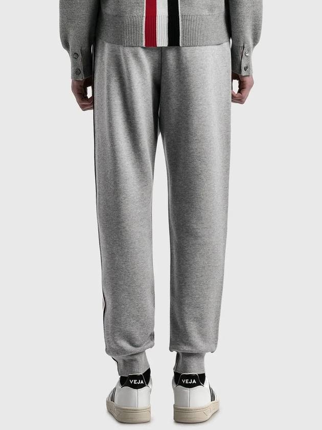 Stripe Track Pants Light Grey - THOM BROWNE - BALAAN 4