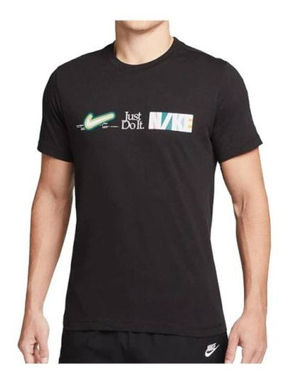 New DNA Short Sleeves T Shirt Black - NIKE - BALAAN 2