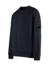 Cotton Diagonal Fleece Lens Sweatshirt Navy - CP COMPANY - BALAAN 4