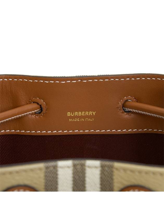 Check Bucket Bag Beige - BURBERRY - BALAAN 8