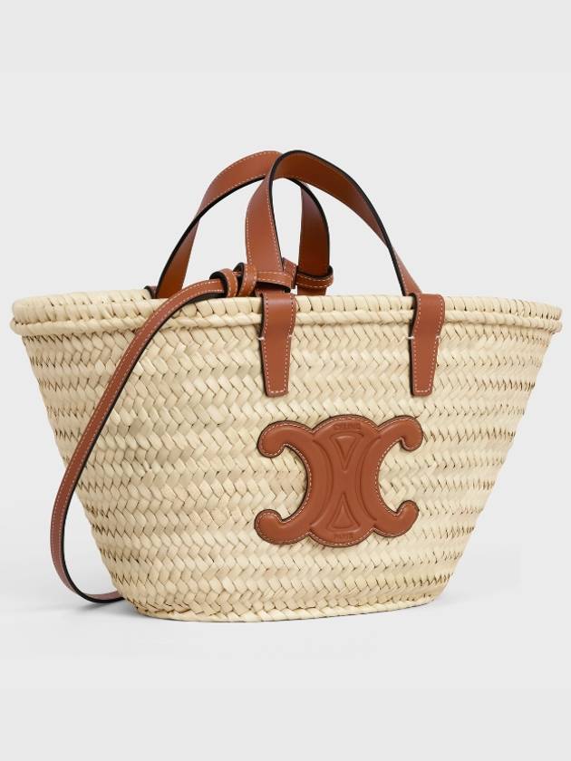 Triomphe Classic Pannier Rattan Tote Bag Tan - CELINE - BALAAN 3