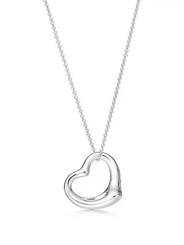 Elsa Peretti Open Heart Pendant Sterling Silver 27mm 10660076 - TIFFANY & CO. - BALAAN 1