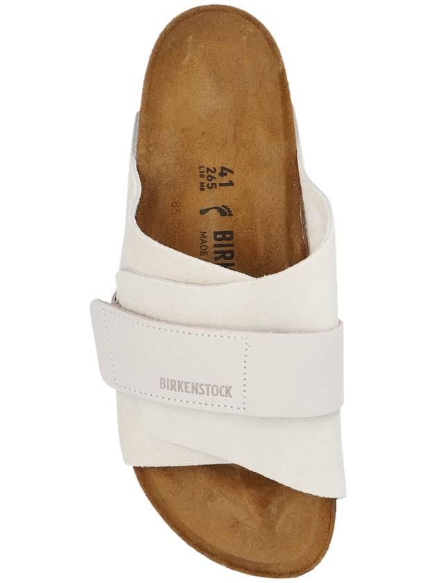 Kyoto Nubuck Suede Leather Sandals Antique White - BIRKENSTOCK - BALAAN 7