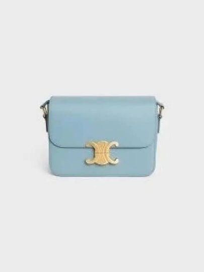 Teen Triomphe Shiny Calfskin Cross Bag California Blue - CELINE - BALAAN 2