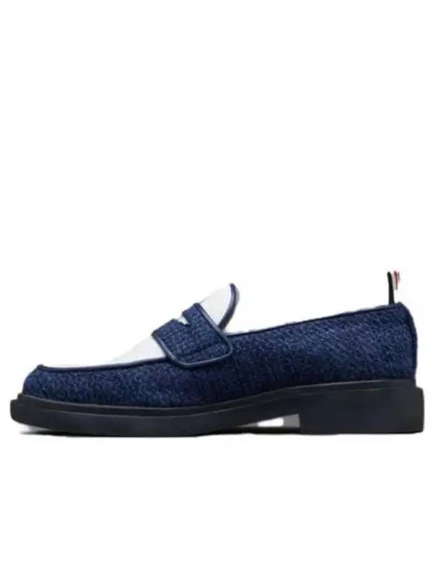 Penny Slot Tweed Loafer Blue - THOM BROWNE - BALAAN 2