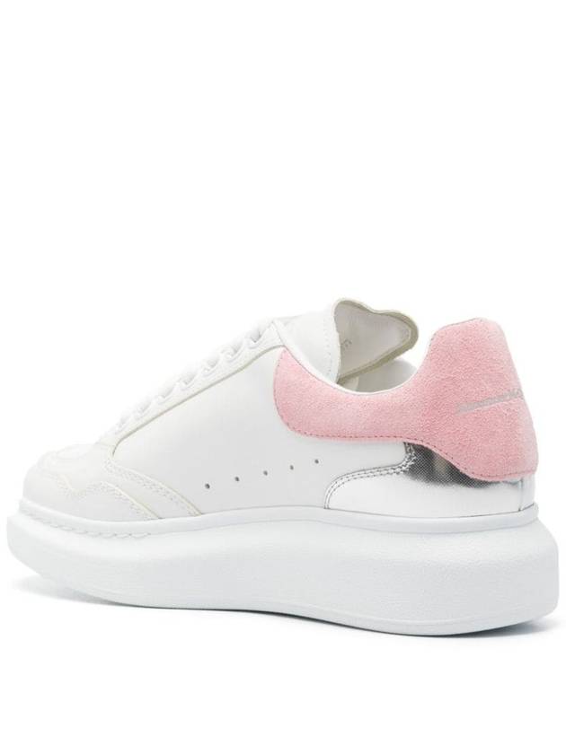 Oversized Pink Tab Low Top Sneakers White - ALEXANDER MCQUEEN - BALAAN 5