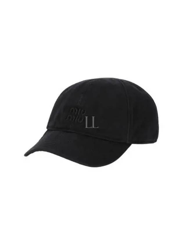 Embroidered Logo Ball Cap Nero - MIU MIU - BALAAN 2