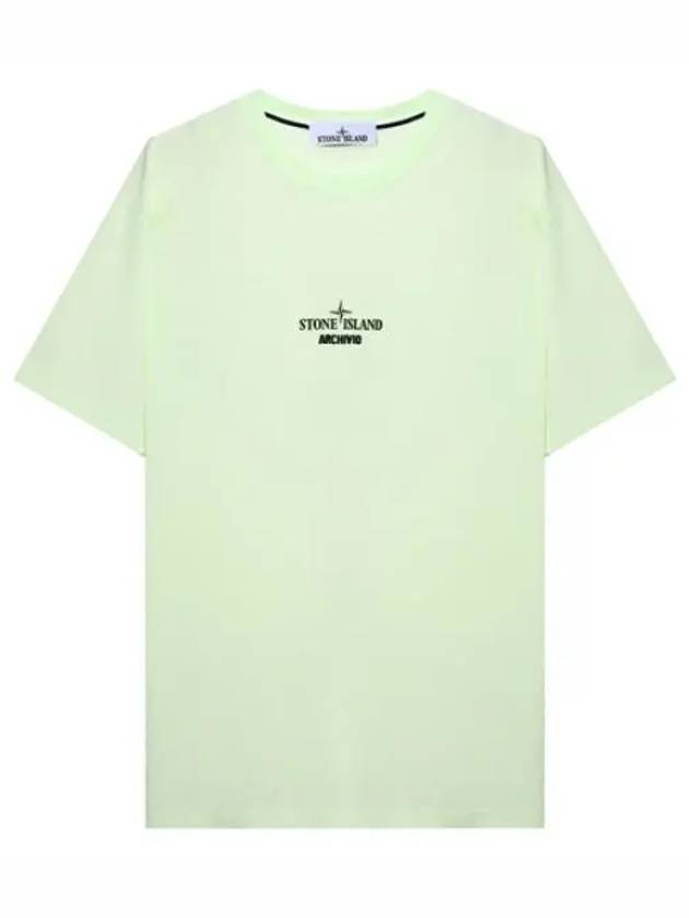 Archive Project Print T Shirt Men s Short Sleeve Tee - STONE ISLAND - BALAAN 1